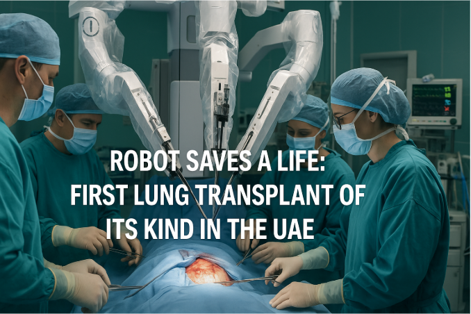 Robot Saves a Life: First Lung Transplant of Its Kind in the UAE